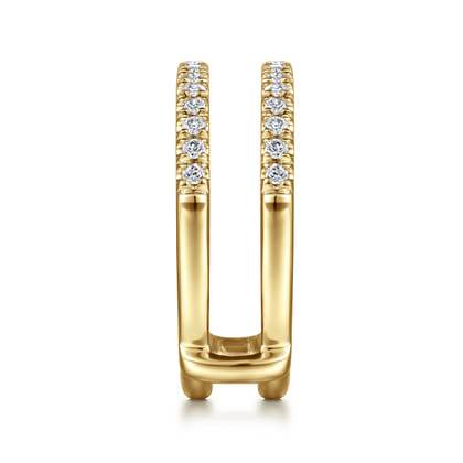 Cait - 14K Yellow Gold Diamond Ring Enhancer