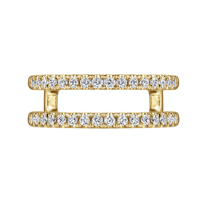 Cait - 14K Yellow Gold Diamond Ring Enhancer
