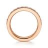 Eternity Band Wedding Ring in 14k Rose Gold with Round Natural Diamond at Gabriel & Co.
