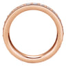 Eternity Band Wedding Ring in 14k Rose Gold with Round Natural Diamond at Gabriel & Co.