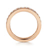 Eternity Band Wedding Ring in 14k Rose Gold with Round Natural Diamond at Gabriel & Co.