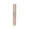 Eternity Band Wedding Ring in 14k Rose Gold with Round Natural Diamond at Gabriel & Co.