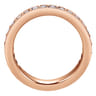 Eternity Band Wedding Ring in 14k Rose Gold with Round Natural Diamond at Gabriel & Co.