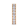 Eternity Band Wedding Ring in 14k Rose Gold with Round Natural Diamond at Gabriel & Co.