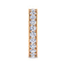 Eternity Band Wedding Ring in 14k Rose Gold with Round Natural Diamond at Gabriel & Co.