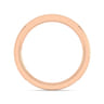 Straight Wedding Ring in 14k Rose Gold with Round Natural Diamond at Gabriel & Co.