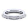 Straight Wedding Ring in 14k White Gold with Round Natural Diamond at Gabriel & Co.