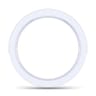 Straight Wedding Ring in 14k White Gold with Round Natural Diamond at Gabriel & Co.