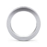 Straight Wedding Ring in 14k White Gold with Round Natural Diamond at Gabriel & Co.
