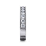 Straight Wedding Ring in 14k White Gold with Round Natural Diamond at Gabriel & Co.