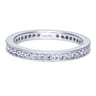 Eternity Band Wedding Ring in 14k White Gold with Round Natural Diamond at Gabriel & Co.