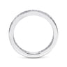 Eternity Band Wedding Ring in 14k White Gold with Round Natural Diamond at Gabriel & Co.