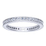 Eternity Band Wedding Ring in 14k White Gold with Round Natural Diamond at Gabriel & Co.