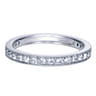 Eternity Band Wedding Ring in 14k White Gold with Round Natural Diamond at Gabriel & Co.
