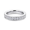 Eternity Band Wedding Ring in 14k White Gold with Round Natural Diamond at Gabriel & Co.