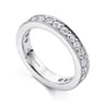 Eternity Band Wedding Ring in 14k White Gold with Round Natural Diamond at Gabriel & Co.