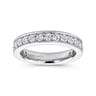 Eternity Band Wedding Ring in 14k White Gold with Round Natural Diamond at Gabriel & Co.
