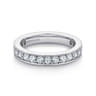 Eternity Band Wedding Ring in 14k White Gold with Round Natural Diamond at Gabriel & Co.