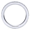 Eternity Band Wedding Ring in 14k White Gold with Round Natural Diamond at Gabriel & Co.