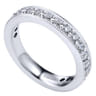 Eternity Band Wedding Ring in 14k White Gold with Round Natural Diamond at Gabriel & Co.