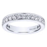 Eternity Band Wedding Ring in 14k White Gold with Round Natural Diamond at Gabriel & Co.