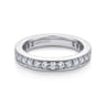 Eternity Band Wedding Ring in 14k White Gold with Round Natural Diamond at Gabriel & Co.
