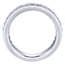 Eternity Band Wedding Ring in 14k White Gold with Round Natural Diamond at Gabriel & Co.