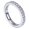 Eternity Band Wedding Ring in 14k White Gold with Round Natural Diamond at Gabriel & Co.
