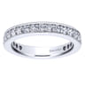 Eternity Band Wedding Ring in 14k White Gold with Round Natural Diamond at Gabriel & Co.