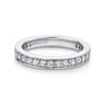 Eternity Band Wedding Ring in 14k White Gold with Round Natural Diamond at Gabriel & Co.