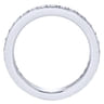 Eternity Band Wedding Ring in 14k White Gold with Round Natural Diamond at Gabriel & Co.