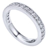 Eternity Band Wedding Ring in 14k White Gold with Round Natural Diamond at Gabriel & Co.