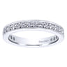 Eternity Band Wedding Ring in 14k White Gold with Round Natural Diamond at Gabriel & Co.