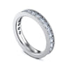 Eternity Band Wedding Ring in 14k White Gold with Round Natural Diamond at Gabriel & Co.