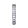 Eternity Band Wedding Ring in 14k White Gold with Round Natural Diamond at Gabriel & Co.