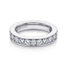 Eternity Band Wedding Ring in 14k White Gold with Round Natural Diamond at Gabriel & Co.
