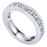 Eternity Band Wedding Ring in 14k White Gold with Round Natural Diamond at Gabriel & Co.