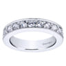 Eternity Band Wedding Ring in 14k White Gold with Round Natural Diamond at Gabriel & Co.