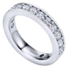 Eternity Band Wedding Ring in 14k White Gold with Round Natural Diamond at Gabriel & Co.