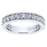 Eternity Band Wedding Ring in 14k White Gold with Round Natural Diamond at Gabriel & Co.