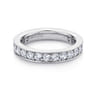 Eternity Band Wedding Ring in 14k White Gold with Round Natural Diamond at Gabriel & Co.