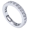 Eternity Band Wedding Ring in 14k White Gold with Round Natural Diamond at Gabriel & Co.