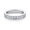 Eternity Band Wedding Ring in 14k White Gold with Round Natural Diamond at Gabriel & Co.