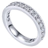 Eternity Band Wedding Ring in 14k White Gold with Round Natural Diamond at Gabriel & Co.