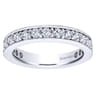 Eternity Band Wedding Ring in 14k White Gold with Round Natural Diamond at Gabriel & Co.