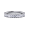 Eternity Band Wedding Ring in 14k White Gold with Round Natural Diamond at Gabriel & Co.