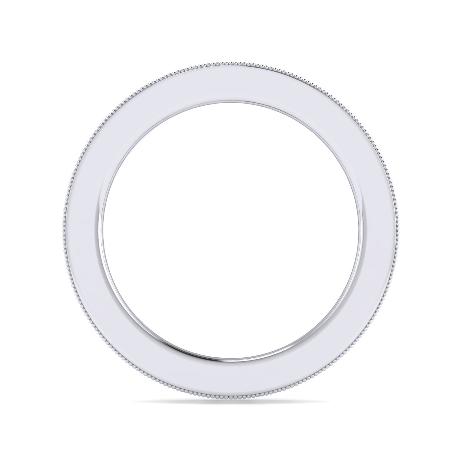 Eternity Band Wedding Ring in 14k White Gold with Round Natural Diamond at Gabriel & Co. - Shot 2
