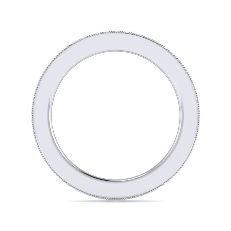 Eternity Band Wedding Ring in 14k White Gold with Round Natural Diamond at Gabriel & Co. - Shot 2