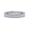 Eternity Band Wedding Ring in 14k White Gold with Round Natural Diamond at Gabriel & Co.