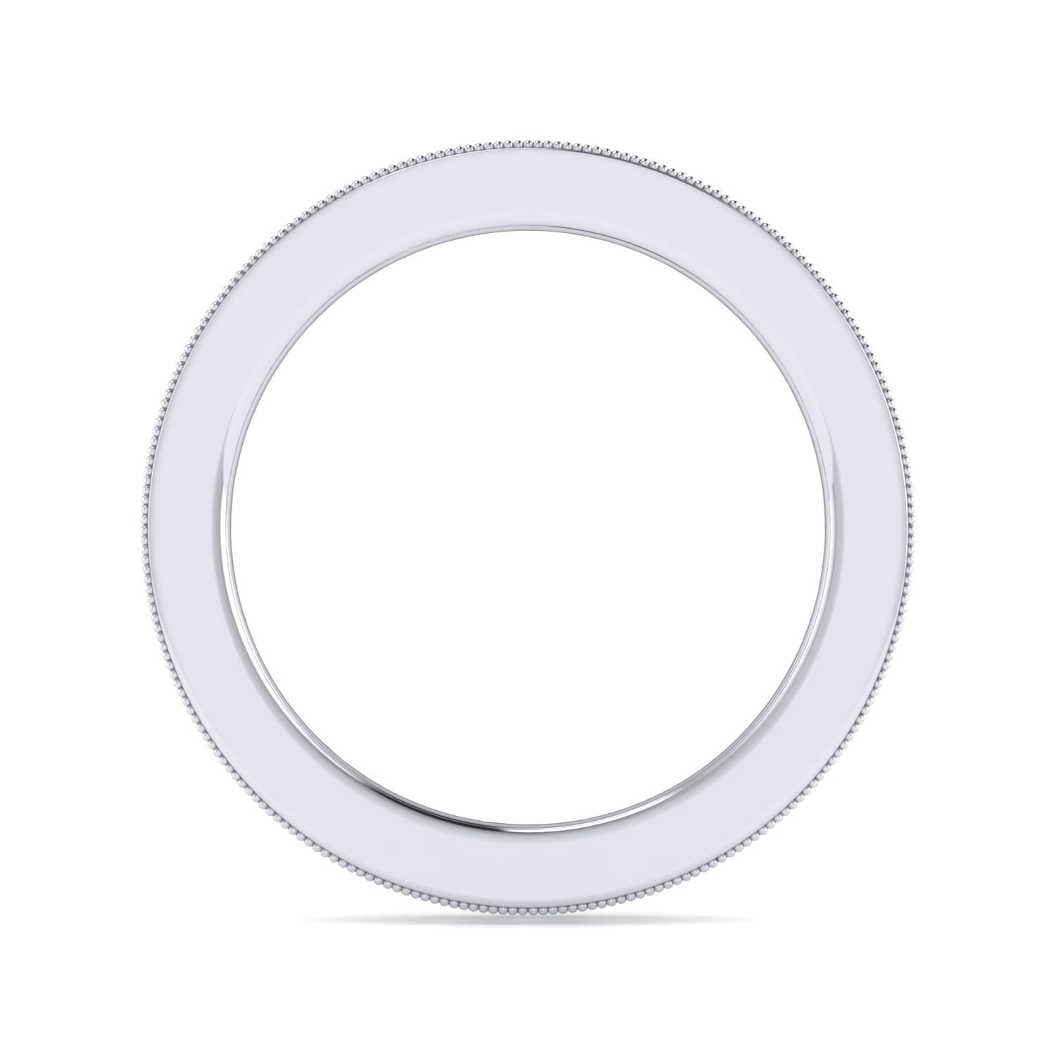 Eternity Band Wedding Ring in 14k White Gold with Round Natural Diamond at Gabriel & Co. - Shot 2